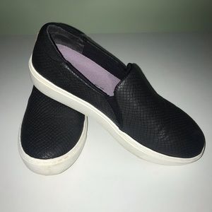 Dr Scholl’s Black Snakeskin Slip-on Sneaker - Women’s 8